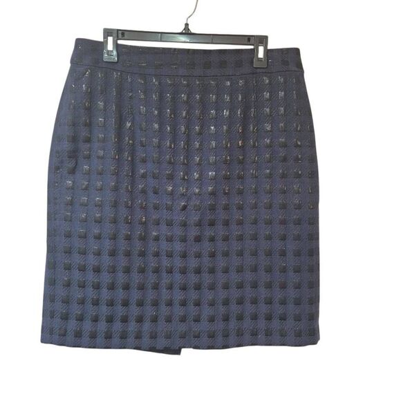 Banana Republic Women's Navy Lined Pencil Straight Skirt EUC - Picture 2 of 9